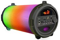 QFX BT-502 4" LED Light Cylinder Shaped Bluetooth Speaker