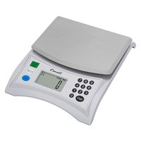 Escali Pana V136 Large Volume Measuring Kitchen/Baking/Cooking Scale, Preprogrammed with Over 500 Ingredients, LCD Digital Display, 13lb Capacity, Universal, Stainless