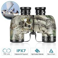 BNISE HD Binoculars - Navigation Compass and Rangefinder - 10x50 Large Object Lens BAK4 Large View - Waterproof and Fogproof - with Harness Strap and Neck Stap