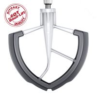 Flex Edge Beater for KitchenAid Mixer 6 Quart Bowl-Lift Stand Mixer, KITOART Original Beater with Silicone Edge, Perfect 6 QT Bowl-Lift Stand Mixer Attachment, Mixer Accessory