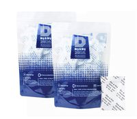 Dry & Dry 5 Gram [100 Packets] Premium Pure & Safe Silica Gel Packets Desiccant Dehumidifier - Rechargeable Paper(Food Safe FDA Compliant) Moisture Absorber