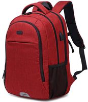 Abshoo Travel Laptop Backpack Computer Anti Theft Multi Pocket Laptops Backpack with USB Charging Port Water Resistant College School Bag for Women & Men Can Fits 15.6 Inch Laptop (Red)