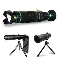 Ampufi - Monocular Telescope High Power - 22X Telephoto Lens with Smartphone Holder for Bird Watching, Hunting, Camping, Sporting Event, and Traveling Aluminum Metal Body, Gift Set