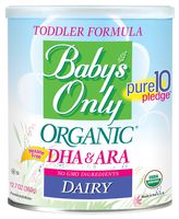 Baby's Only Dairy with DHA & ARA Toddler Formula - Non GMO, USDA Organic, Clean Label Project Verified, 12.7 oz (Pack of 6)