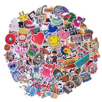 Roberly Cool Stickers 300pcs Mixed Waterproof Vinyl Stickers for Water Bottles Laptop Stickers Cars Motorbikes Bicycle Skateboard Luggage Phone Ipad Graffiti Decals Stickers for Teens
