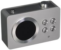 Lexon Mini Dolmen Radio AM/FM Radio in Aluminum