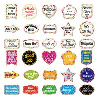 Water Bottle Stickers Cute Inspirational Words 30 Pcs Laptop Stickers Pack Decals for Water Bottle Laptops Ipad Cars Luggages