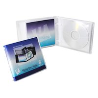 UniKeep Disc 5 CD/DVD Wallet with Pages - Case of 30 (Clear)