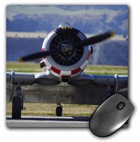 3D Rose"North American Harvards Or T6 Texans Or SNJ AirshowAu02 Dwa7169David Wall" Matte Finish Mouse Pad - 8 x 8" - mp_133891_1