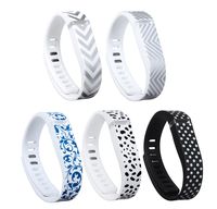 I-SMILE Colorful Replacement Bands with Metal Clasps for Fitbit Flex/Fitbit Flex Bracelet Sport Arm Band (No Tracker, Replacement Bands Only) & Silicon Fastener Ring for Free (Pack of 5, Small)