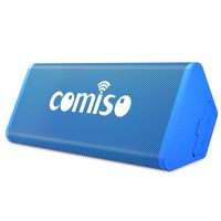 COMISO Portable Bluetooth Speaker, 12W IPX7 Waterproof, Bluetooth 4.2 Speaker with 20-Hour Playtime, Support TF Card, Dual-Driver with Built-in Mic, Compatible with iPhone, Samsung, and iPad