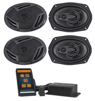 Memphis Hidden Hide Away Classic Car Stereo Receiver+(4) 6x9" 4-Way Speakers