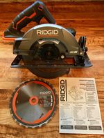 Ridgid Genuine OEM R8652 Gen5X Cordless 18V Lithium Ion Brush Motor 7 1/4 Inch Circular Saw (Batteries Not Included, Power Tool and Single Blade Only)