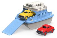 Green Toys Ferry Boat with Mini Cars Bathtub Toy, Blue/White