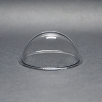 DURADOM Acrylic Dome With Flange Clear Plastic Hemisphere - Multi Use Bubble Pet Dog Fence Window Sphere CCTV Dome Acrylic Camera Perspex Display Transparent Cover Floating Fish Dome (2.4 inch / 60mm)