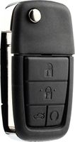 KeylessOption Keyless Entry Remote Fob Blank Uncut Chip Ignition Car Key for Pontiac G8 08-09 OUC6000083