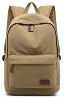 KAYOND Casual Style Lightweight canvas Laptop Bag/Durable Travel backpacks/Rucksack for Men&Women/Fashion Backpack Fits 15 inch Notebook (Khaki)