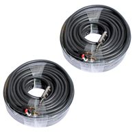 MCSPROAUDIO 12 Gauge Speaker Cables 2 CABLE PACK (100ft, 1/4" to Banana)