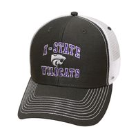 Ouray Sportswear NCAA Kansas State Wildcats Sideline Cap, Dark Grey/White