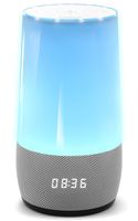 GoHawk Lit Alexa Built-in Bluetooth Smart Speaker Home Stereo Audio with Alexa Voice Control Wi-Fi Wireless Music Radio Premium Sound Streaming, Multi-Room Play, Multi-Color LED Desk Light Lamp