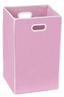 Simple Houseware Foldable Closet Laundry Hamper Basket, Pink