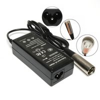 24V 0.6A Electric Scooter Battery Adapter Charger for eZip 4.0 4.5 400 450 500 650 750 900 E400 E450 Power Supply Cord 3-Prong XLR Connector