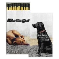 HomArt Large Decorative Dogs True Love Needs No Words Match Boxes (Set of 6)