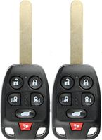 KeylessOption Keyless Entry Remote Fob Uncut Chip Ignition Car Key Replacement for Honda Odyssey N5F-A04TAA (Pack of 2)