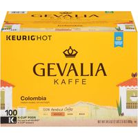 Gevalia Colombian Medium Roast Coffee Keurig K Cup Pods (100 Count)