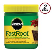 Miracle-Gro FastRoot1 Dry Powder Rooting Hormone 1.25 oz., Houseplant and Succulent Propagation, for Rooting House, Foliage, Tropical, and Hardy Ornamental Plants, 2-Pack
