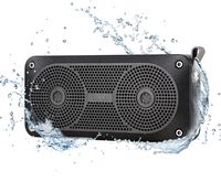 SOAIY Portable Waterproof 10W Clear Stereo Sound Bluetooth Speaker, Wireless Speaker with More Bass, Built-in MIC, AUX for Cellphone, Computer and Laptop (Black)