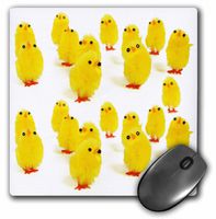 3dRose LLC 8 x 8 x 0.25 Inches Mouse Pad, Toy Baby Chicken (mp_42949_1)