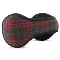 Ear Warmers For Men & Women: Adjustable Headband Warm Ear Muffs: Super Soft Winter Earmuffs In 5 Colors Red Plaid