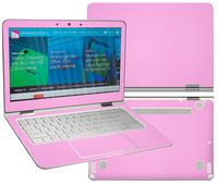 Decalrus - Protective Decal for 2015 HP Spectre x360 13-4003dx (13.3" Screen) Laptop Pink Carbon Fiber Skin Skins Decal wrap CFfbhpSpectre360Pink