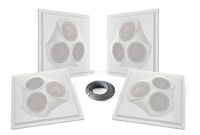 Pure Resonance Audio VCA8 - Vector Ceiling Speaker Array 120 Watts 8 Ohm (4 Speakers + Wire)