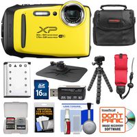 Fujifilm FinePix XP130 Shock & Waterproof Wi-Fi Digital Camera (Yellow) with 16GB Card + Battery + Case + Tripod + Strap + Kit