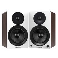 Fluance Ai60 High Performance Powered Two-Way 6.5" 2.0 Bookshelf Speakers with 100W Class D Amplifier for Turntable, PC, HDTV & Bluetooth aptX Wireless Music Streaming (White Walnut)