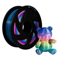 XVICO PLA Filaments Rainbow 3D Printer pla spools,1.75mm Filament 2.2 LBS 1KG, Rainbow Color...