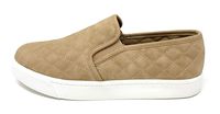 Soda Women's Preforated Slip On Sneakers (8, TaupeAL
