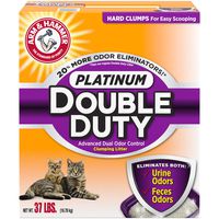 Arm & Hammer Platinum Double Duty Clumping Cat Litter, 37lb