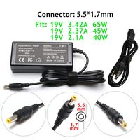 19V 3.42A 65W Power AC Adapter Charger for Acer Aspire 5250 5253 5336 5349 5517 5532 5534 5552 5560 5733 5742 5749 5750 7560 4830T 5732Z 5733Z 5734Z 5750Z PA-1650-69 PA-1650-02 PA-1650-22 ADP-30JH B