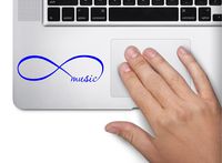Infinity Music Symbol Decal Funny Laptop Skin Macbook Trackpad Keypad Sticker Window