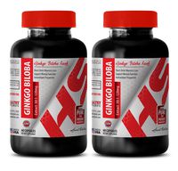 Anti Aging Supplements - Ginkgo BILOBA Extract 120MG - Ginkgo Natural - 2 Bottles 120 Capsules