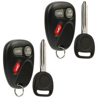 fits 2001 2002 Key Fob Remote Cadillac Escalade / Chevy Avalanche S10 Silverado Suburban Tahoe / GMC Sierra Sonoma Yukon (15042968), Set of 2