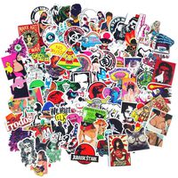 DreamerGO Cool Graffiti Stickers 100 Pieces Various Car Motorcycle Bicycle Skateboard Laptop Luggage Vinyl Sticker Graffiti Laptop Luggage Decals Bumper Stickers (100 Pieces) (Style C)