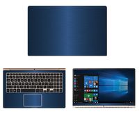 Decalrus - Protective Decal for LG Gram 15Z960 (15.6" Screen) Laptop Blue Texture Brushed Aluminum Skin case Cover wrap BAlgGram_15Z960Blue