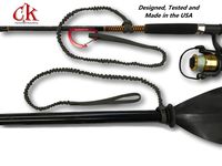 Paddle Leash and Rod Leash Set with 2 Leashes and 1 Carabiner. Built to Last, Made in The USA