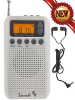 Sounds B - SB18 AM/FM Pocket Radio (White)