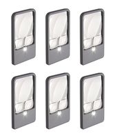 Carson PM-33MU Multi-Power LED Lighted Magnifiers for Reading & Inspection (Set of 6)