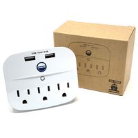 Cruise Power Strip No Surge Protector with USB Outlets - Ship Approved (Non Surge Protection) Cruise Essentials
